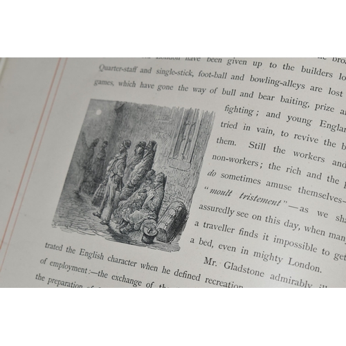 335 - LONDON, A PILGRIMAGE' BY GUSTAVE DORÉ AND BLANCHARD JERROLD, Grant & Co 1872, leather bound with gil... 