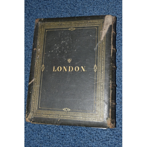 335 - LONDON, A PILGRIMAGE' BY GUSTAVE DORÉ AND BLANCHARD JERROLD, Grant & Co 1872, leather bound with gil... 