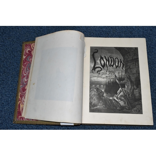 335 - LONDON, A PILGRIMAGE' BY GUSTAVE DORÉ AND BLANCHARD JERROLD, Grant & Co 1872, leather bound with gil... 