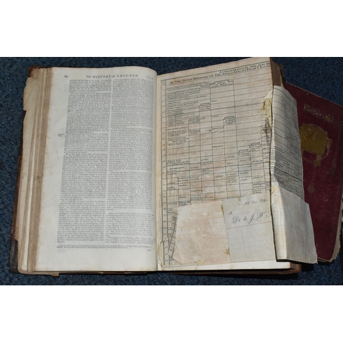 570 - TWO ANTIQUARIAN BOOKS AND AN ALBUM OF POSTCARDS, comprising an album of one hundred and forty five l... 