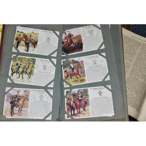 570 - TWO ANTIQUARIAN BOOKS AND AN ALBUM OF POSTCARDS, comprising an album of one hundred and forty five l... 