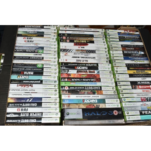 582 - COLLECTION OF XBOX CONSOLES AND GAMES, includes three Xbox 360 consoles and approximately 200 games ... 