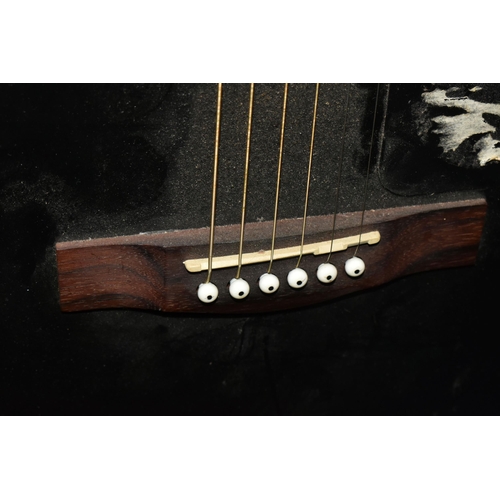 592 - A FENDER ELECTRO-ACOUSTIC GUITAR, model DG60CE-BLK, black finish, serial no CC130334764, PLEASE NOTE... 