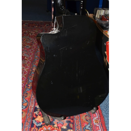 592 - A FENDER ELECTRO-ACOUSTIC GUITAR, model DG60CE-BLK, black finish, serial no CC130334764, PLEASE NOTE... 