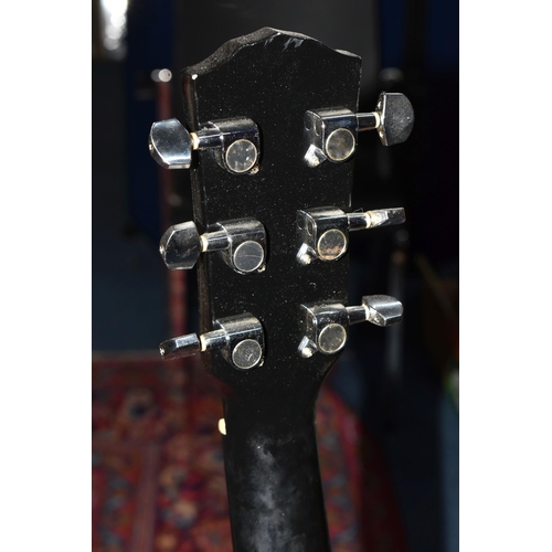 592 - A FENDER ELECTRO-ACOUSTIC GUITAR, model DG60CE-BLK, black finish, serial no CC130334764, PLEASE NOTE... 