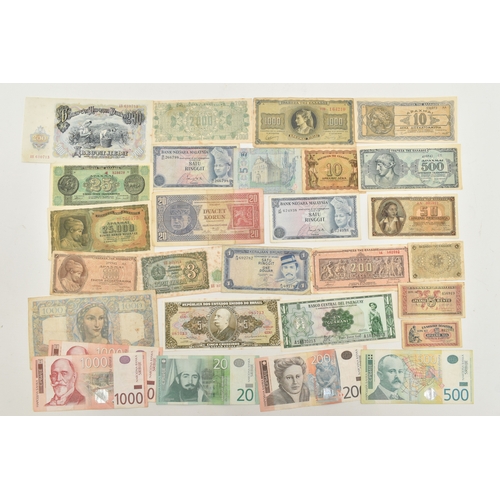 144 - A BOX OF ASSORTED MIXED COINS AND BANKNOTES, to include various year sets x17 1970-1981, mixed Briti... 