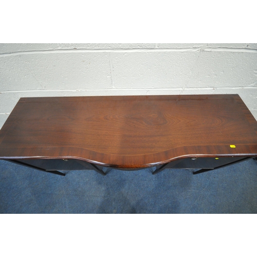 1208 - A REPRODUCTION MAHOGANY OVAL EXTENDING DINING TABLE, with one additional leaf, raised on four shaped... 