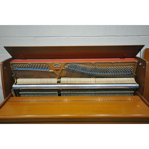 1256 - MONINGTON AND WESTON, A 20TH CENTURY OVERSTRUNG UPRIGHT PIANO, serial number 74407, width 141cm x de... 