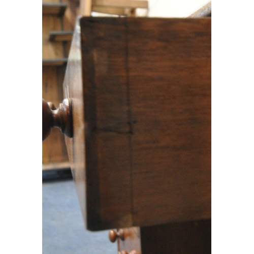 1307 - A 20TH CENTURY MAHOGANY TWIN PEDESTAL DESK, with burgundy leather writing surface, fitted with nine ... 