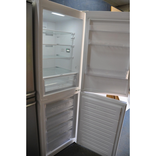 1058 - A HOOVER HVN6182W5KN TALL FRIDGE FREEZER width 60cm depth 63cm height 185cm (PAT pass and working at... 