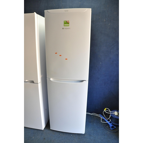 1059 - A HOTPOINT FF187BWP TALL FRIDGE FREEZER width 60cm depth 63 height 188cm (PAT pass and working at 5 ... 