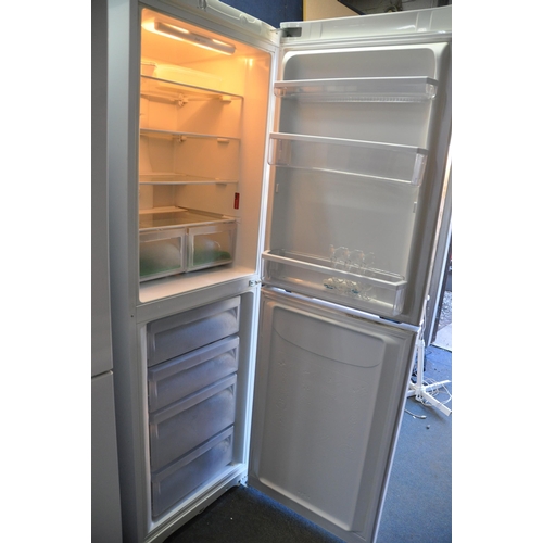 1059 - A HOTPOINT FF187BWP TALL FRIDGE FREEZER width 60cm depth 63 height 188cm (PAT pass and working at 5 ... 