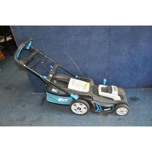 1060 - A MacALLISTER ELECTRIC LAWN MOWER with 38cm blade and grass box (PAT pass and working)