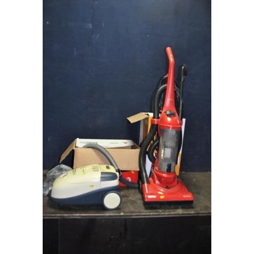 1083 - A ZANUSSI 4723A UPRIGHT VACUUM CLEANER and a The Boss vacuum cleaner (pipe taped) (both PAT pass and... 