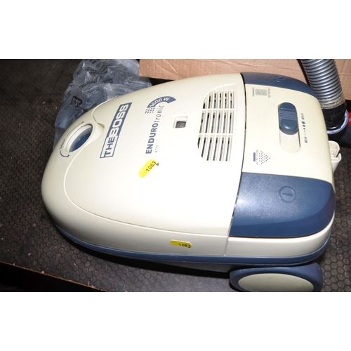 1083 - A ZANUSSI 4723A UPRIGHT VACUUM CLEANER and a The Boss vacuum cleaner (pipe taped) (both PAT pass and... 