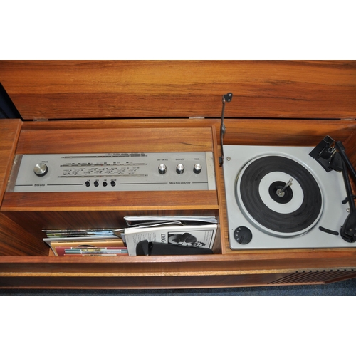 1086 - A WESTMINSTER S668.S RADIOGRAM in a Teak veneered cabinet (PAT pass and working but turntable doesn'... 