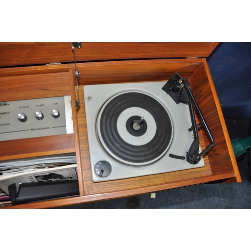 1086 - A WESTMINSTER S668.S RADIOGRAM in a Teak veneered cabinet (PAT pass and working but turntable doesn'... 