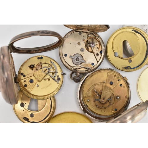 117 - THREE OPEN FACE POCKET WATCHES, the first a silver cased, 'The Express English Lever' 'J.G.Graves Sh... 