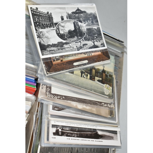 553 - THREE BOXES OF POSTCARDS containing approximately 1300-1500 Postcards, of which nearly 1000 are BLAC... 