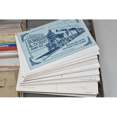 553 - THREE BOXES OF POSTCARDS containing approximately 1300-1500 Postcards, of which nearly 1000 are BLAC... 