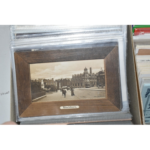 553 - THREE BOXES OF POSTCARDS containing approximately 1300-1500 Postcards, of which nearly 1000 are BLAC... 