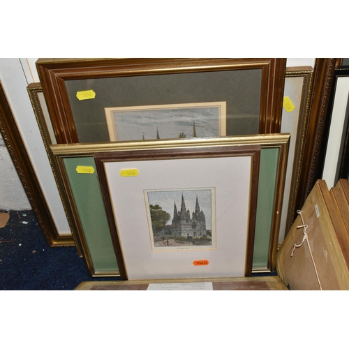 558 - A QUANTITY OF 18TH AND 19TH CENTURY TOPOGRAPHICAL VIEWS OF LICHFIELD, to include 'A view of Mr Green... 