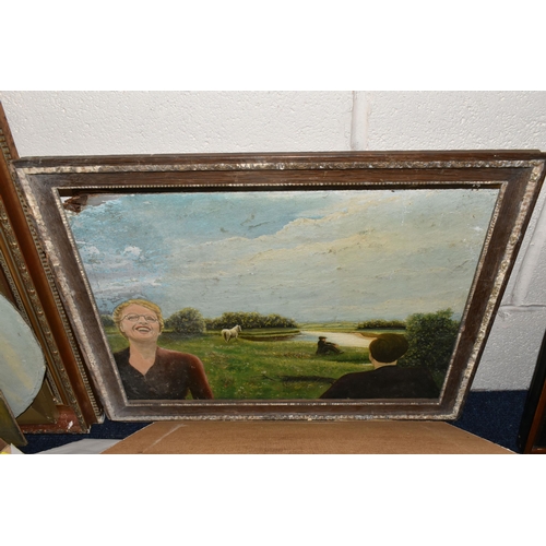 559 - A QUANTITY OF PAINTINGS AND PRINTS ETC, to include unframed oil on board portraits signed W. Ball, p... 