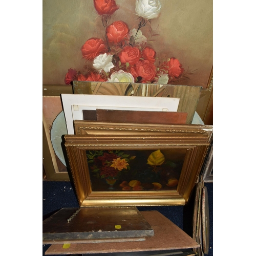 559 - A QUANTITY OF PAINTINGS AND PRINTS ETC, to include unframed oil on board portraits signed W. Ball, p... 