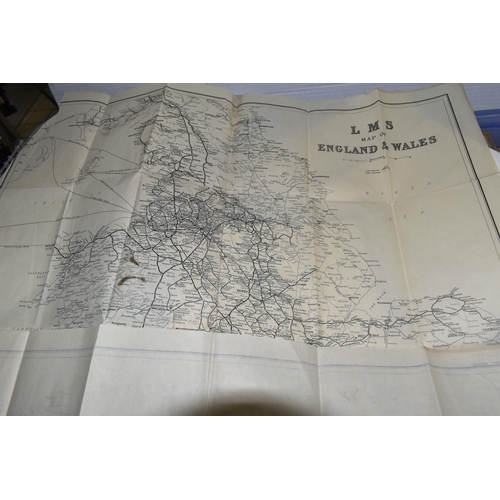 575 - TWO BOXES OF VINTAGE AND ANTIQUE MAPS, to include Ordnance Survey One-Inch, Contoured Road, Geologic... 