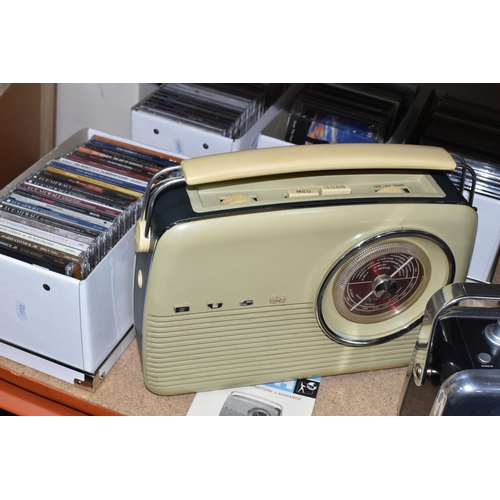 344 - A VINTAGE BUSH TR.82C PORTABLE RADIO, with a Dualit DAB/FM kitchen radio, neither tested, both appea... 