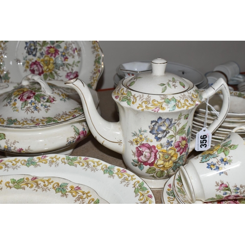 356 - A GROUP OF ROSENTHAL AND JAMES KENT REGENCY PATTERNED DINNER AND TEA WARE to include a quantity of J... 