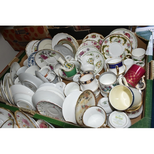 360 - FIVE BOXES OF ASSORTED TEAWARES to include a German tea set manufactured by Furstenberg comprising t... 