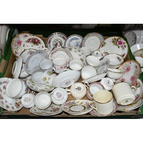 360 - FIVE BOXES OF ASSORTED TEAWARES to include a German tea set manufactured by Furstenberg comprising t... 