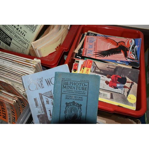 363 - FIVE BOXES OF MAGAZINE COLLECTIONS to include a large quantity of Photo guide Magazines, assorted vi... 