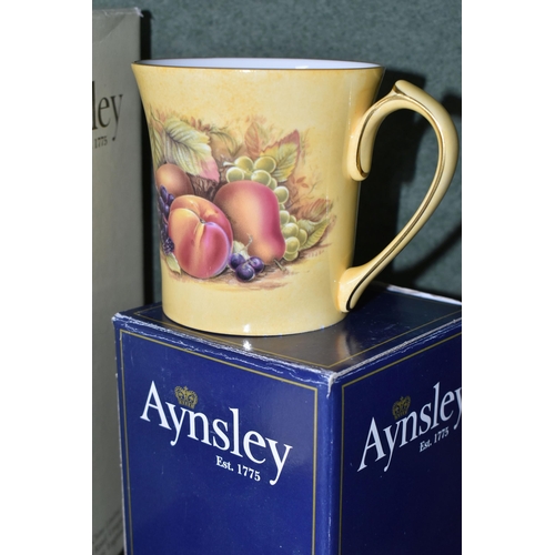 378 - FOUR BOXED PIECES OF AYNSLEY 'ORCHARD GOLD' GIFTWARE, comprising a limited edition Chantille Lace ba... 