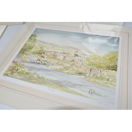 390 - A LARGE GROUP OF LIMITED EDITION MOUNTED PRINTS BY K W BURTON, ERIC STURGEON, AND DARREN BAKER, to i... 