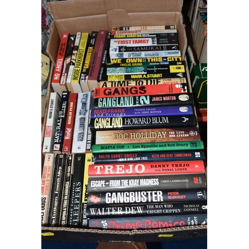 401 - A QUANTITY OF CRIME RELATED BOOKS, mixture of fiction, true crime stories, criminal and gangster mem... 