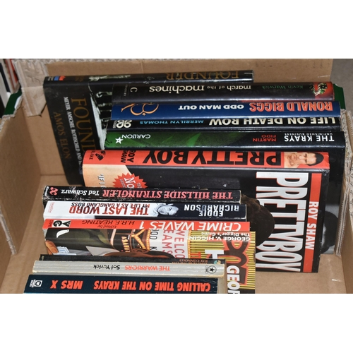 401 - A QUANTITY OF CRIME RELATED BOOKS, mixture of fiction, true crime stories, criminal and gangster mem... 