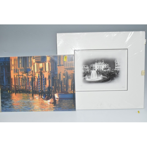 402 - A GROUP OF LIMITED EDITION MOUNTED PRINTS to include Darren Barker (British 1976) 'On The Canal' edi... 