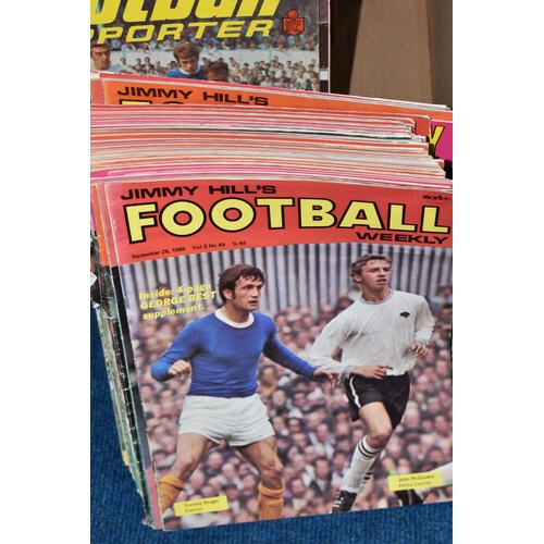 405 - A COLLECTION OF FOOTBALL MAGAZINES AND ANNUALS ETC., majority from the late 1960's onwards, magazine... 