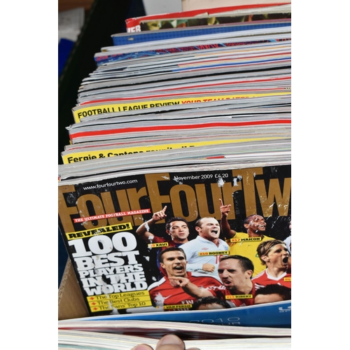 405 - A COLLECTION OF FOOTBALL MAGAZINES AND ANNUALS ETC., majority from the late 1960's onwards, magazine... 