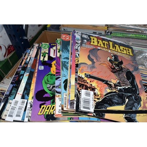 425 - SIX BOXES OF DC COMICS, includes numerous Batman, Detective Comics, Superman, Action Comics, Wonder ... 