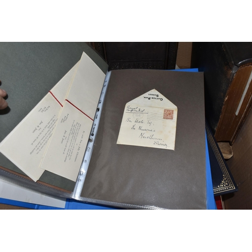 454 - ONE BOX OF EPHEMERA containing an electric collection of Scrapbooks, Photograph Albums, a Postcard A... 