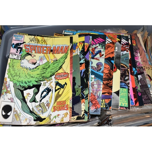 456 - FOUR BOXES OF MARVEL COMICS, includes numerous Amazing Spider-Man, X-Men, Fantastic Four, Avengers, ... 