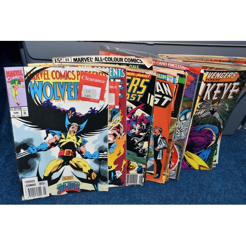 456 - FOUR BOXES OF MARVEL COMICS, includes numerous Amazing Spider-Man, X-Men, Fantastic Four, Avengers, ... 