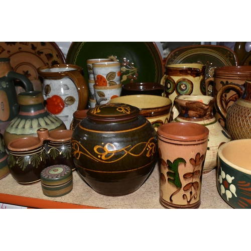 481 - A COLLECTION OF CERAMICS, mainly red earthenware pieces, to include continental and art pottery, sli... 