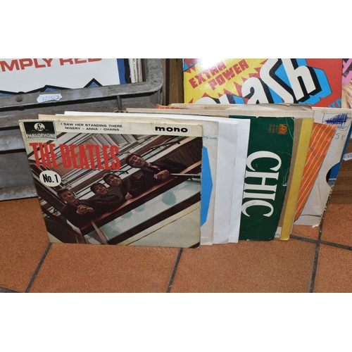 516 - TWO BOXES OF MOSTLY 80s 45 RPM SINGLES to include approximately one hundred singles to include The C... 