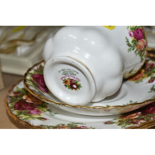 517 - A COLLECTION OF ROYAL ALBERT 'OLD COUNTRY ROSES' PATTERN DINNER, TEA AND GIFT WARES, comprising two ... 