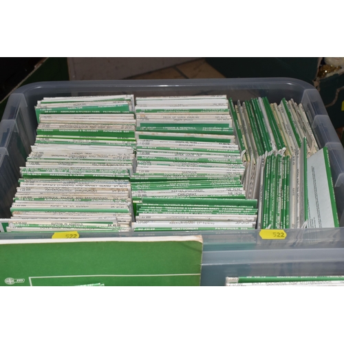 522 - TWO BOXES OF APPROXIMATELY FOUR HUNDRED ORDNANCE SURVEY GREEN PATHFINDER AND OUTDOOR LEISURE MAPS, c... 