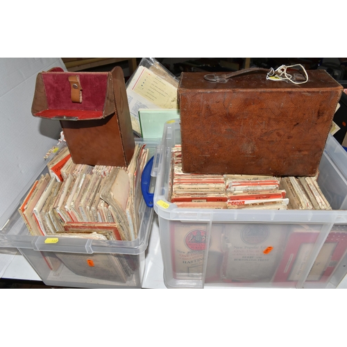 537 - FIVE BOXES OF ASSORTED VINTAGE ORDNANCE SURVEY MAPS, to include two January 1942 maps of R.A.F stati... 